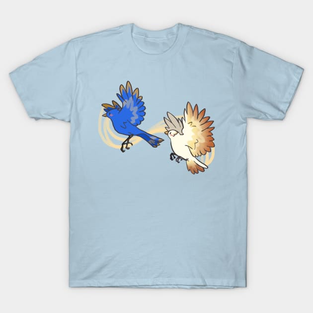 Love Birds T-Shirt by YamiSnuffles